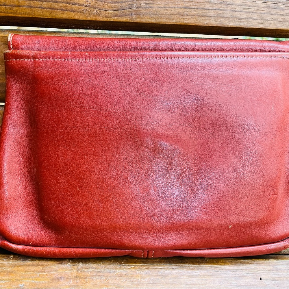 Leather clutch purse